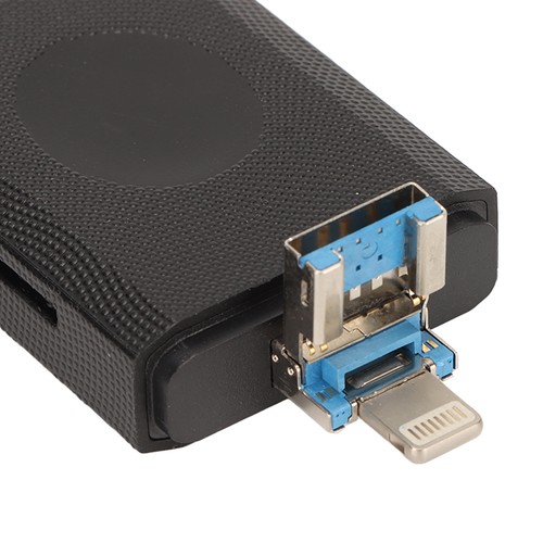 Card Reader 3 In 1 USB C Support OTG Plug And Play High Speed ABS Casing Mem NEW - Afbeelding 11 van 12