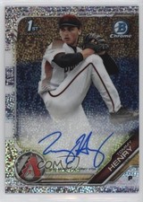 2019 Bowman Draft Chrome Pick Sparkles Refractor 67/71 Tommy Henry Auto 13iq