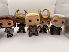 Funko POP! SET Marvel *LOOSE*: Thor, Loki, Odin, Lady Sif