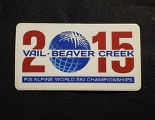 2015 Vail Beaver Creek Sticker FIS Alpine World Ski Championship Colorado
