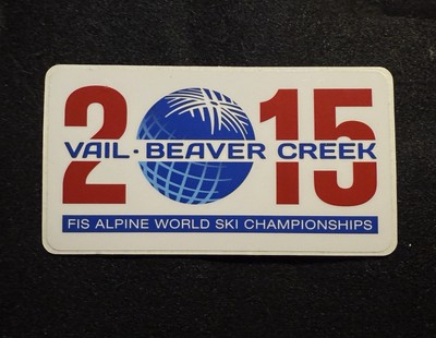 2015 Vail Beaver Creek Sticker FIS Alpine World Ski Championship Colorado