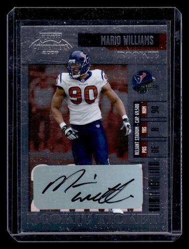 Mario Williams [Autograph] #196 2006 Playoff Contenders card
