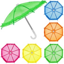 5 Pcs Kids Mini Umbrella Toy Children Compact Decorative Parasol