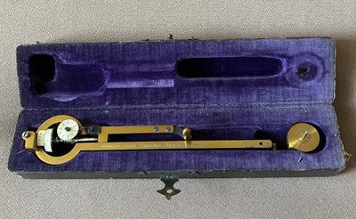 RAR - ANTIKES STANLEY MESSING PLANIMETER ZEICHENINSTRUMENT IM KOFFER