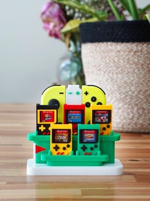 Game Stand for Nintendo Switch Cartridges + Joy-Con Stand (Compatible Switch 1)