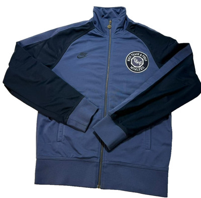 Nike Blau Navy Trainingsjacke Herren Full Zip Sport Sport Oberteil Logo S
