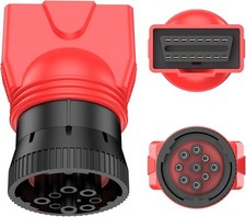 Original OBD Diagnostic Adapter, 9Pin J1939 Male to 16Pin OBD2 OBDII Female