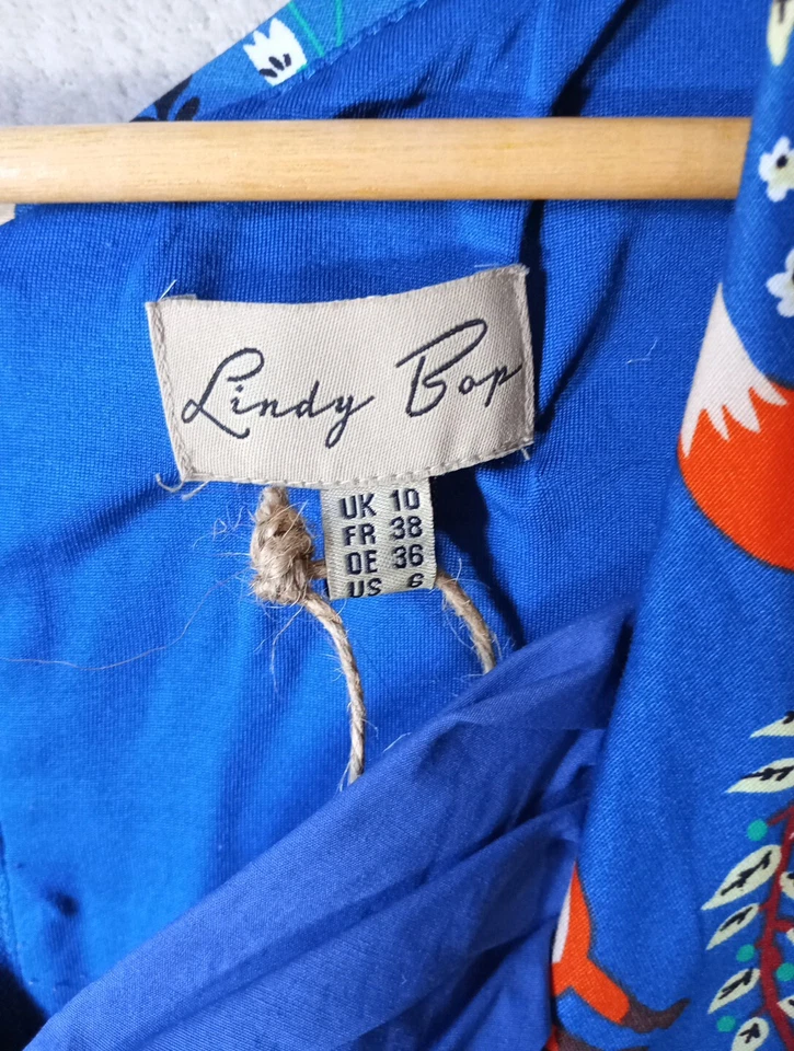 Линди Bop платье женщин ретро Fox синий оранжевый UKS 10 Pin вверх шевелиться карандаш и ремень - Изображение 4 из 4
