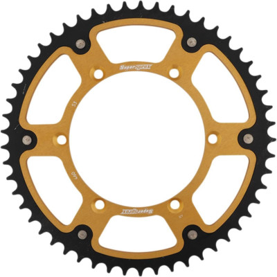 Open Box Supersprox Stealth Rear Sprocket Gold 53T for 2006-2022 Kawasaki KX450F