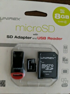 Unirex Micro SD, SD Adapter And USB Reader