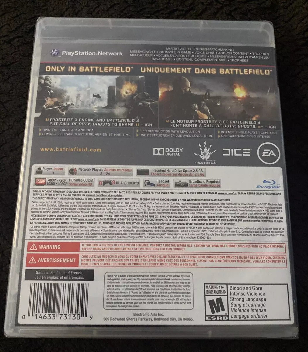 Battlefield 4: Limited Edition [Playstation 3 Ps3 Bonus China