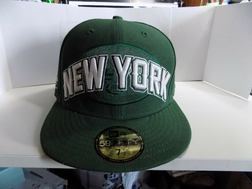 New York NY Jets Green Fitted Hat Cap 