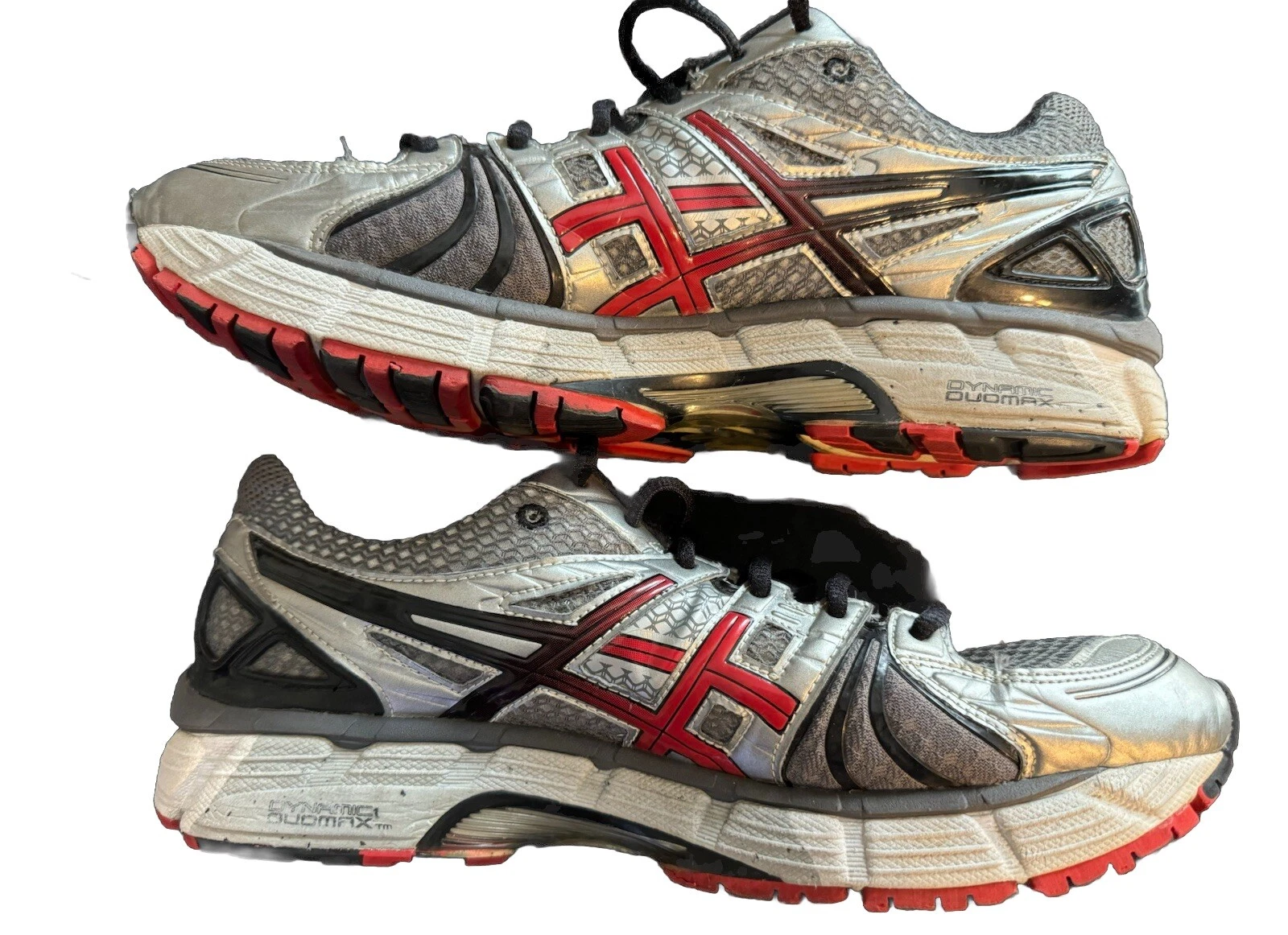 Scarpe da corsa Asics Gel Kayano 18 uomo T200N Lightning Flame Nero taglia 11 US