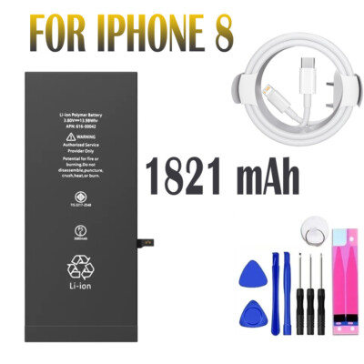 Replacement Internal Battery For iPhone 8 Super Capacity Tools & Cable