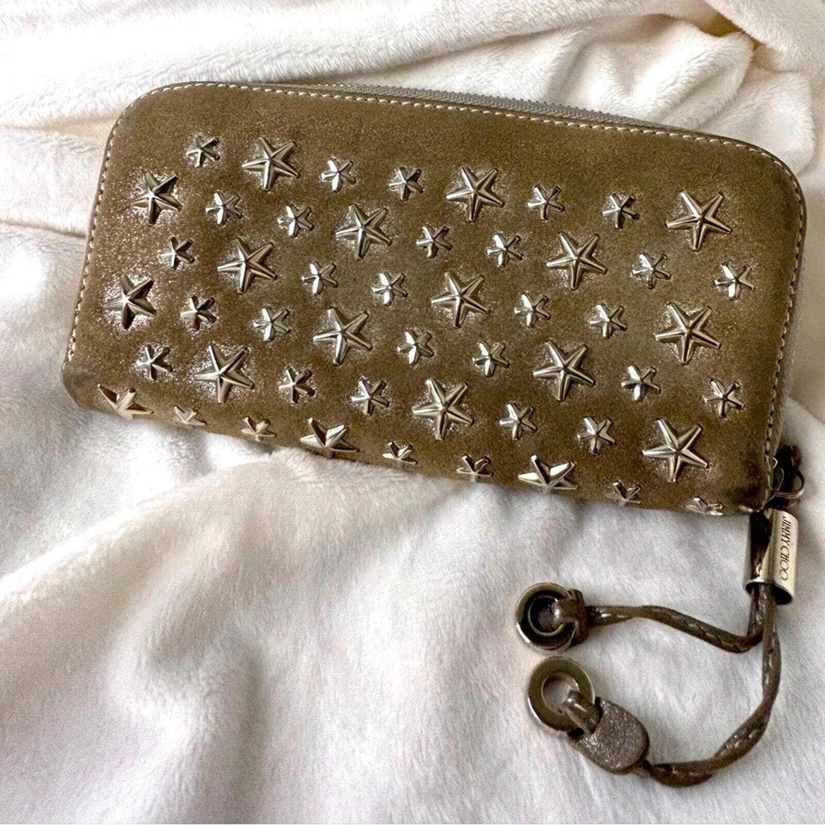 Jimmy Choo Star Studded Zippy Wallet