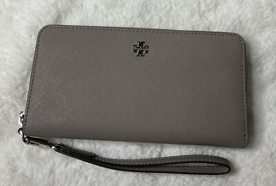 tory burch emerson wristlet zip continental