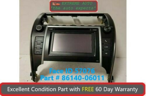 2013-2014 Toyota Camry Radio Display Receiver AM/FM/CD 57076 OEM