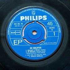 Oh Malaysia Boy And His Rollin' Kids Sandra Anneke Gronloh Philips 7" EP