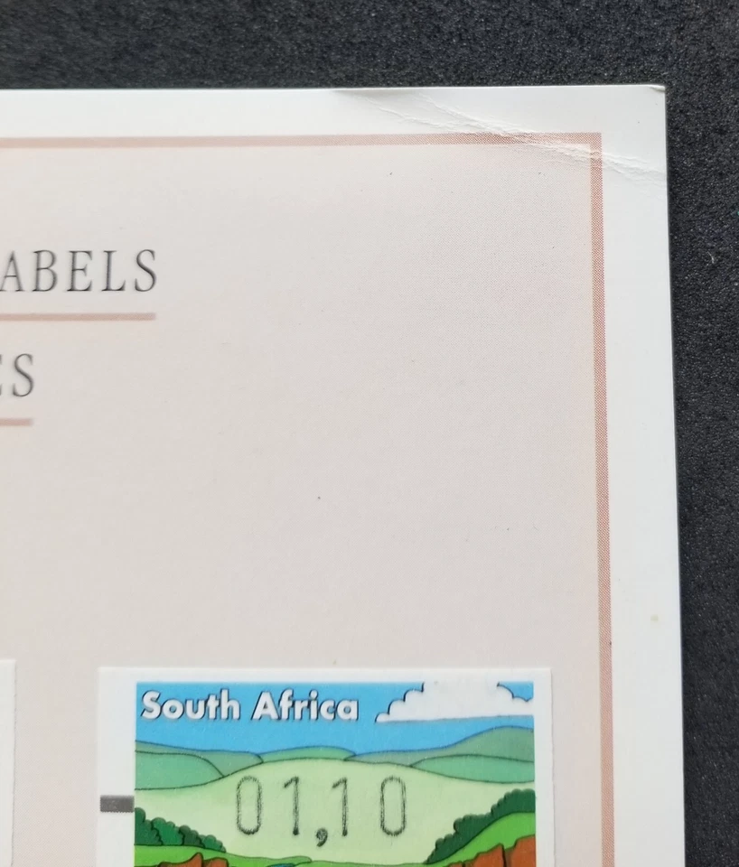 [SJ] South Africa Frama ATM Machine Label 1998 Cave Painting Tree (FDC) *c scan - Image 3 of 4