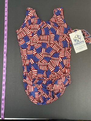 Garland Activewear Leotard, Usa Flag Drawing
