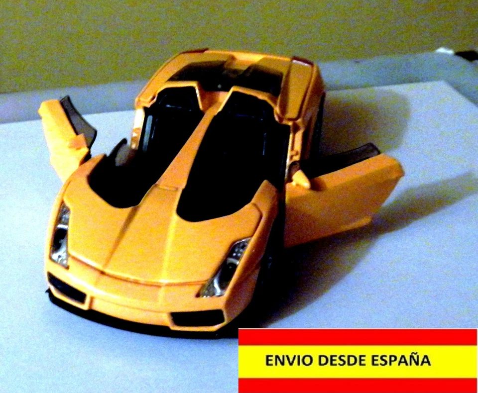 COCHE A ESCALA 1/30 DE METAL LAMBORGHINI GALLARDO LUCES SONIDO EFECTO BACK RUN - Imagen 3 de 4