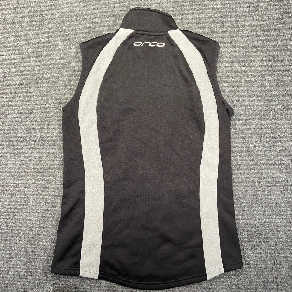 Chaleco ORCA Para Hombre Mediano Negro Polar Cremallera Completa Cuello Alto Foto 2 de 4