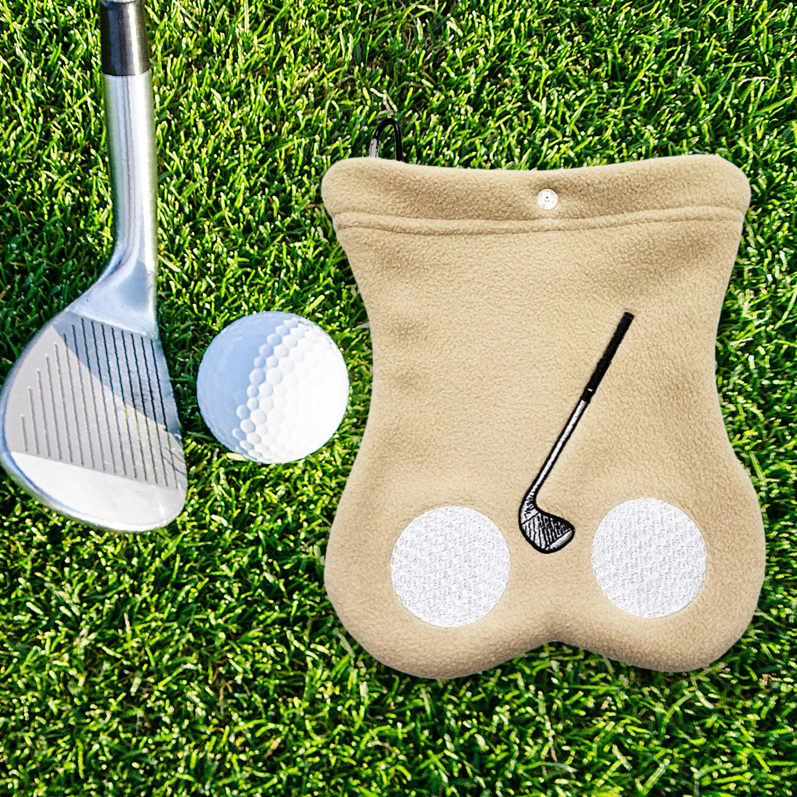 Golf Tee Bag with Hook Storage Protective Golf Tee Bag Golf Ball