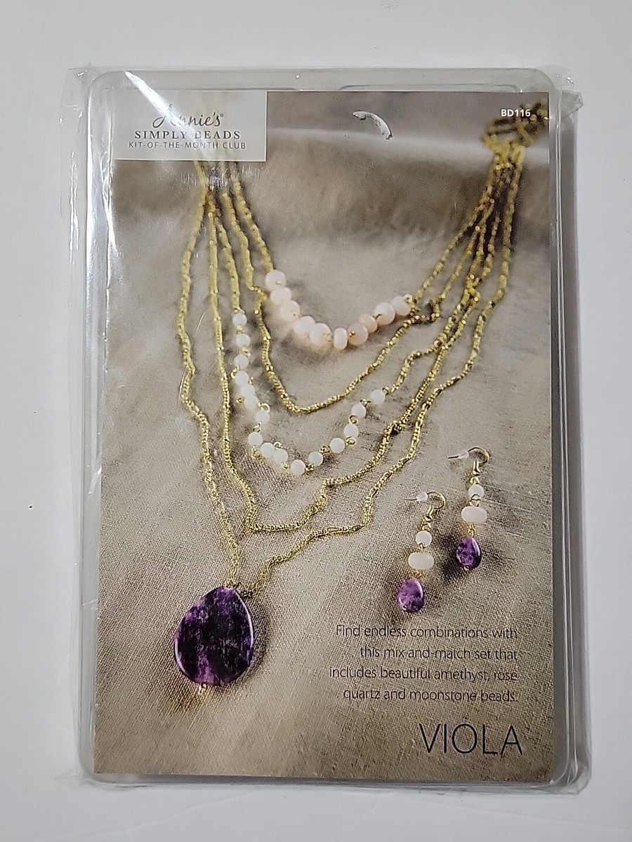 Kit De Perles Annie's Simply Beads – Collier Et Boucles D'oreilles – Quartz Cerise Feu BD069 – Neuf