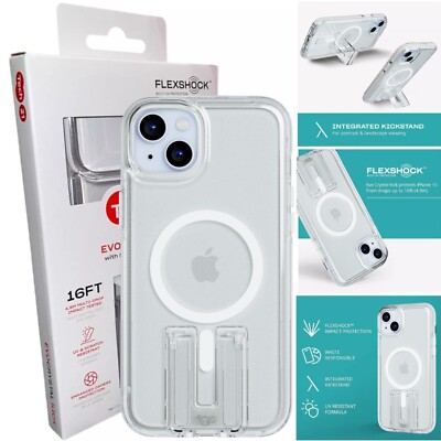 Offizielle Original Tech21 (iPhone 14/iPhone 13) Clear Case MagSafe Hülle