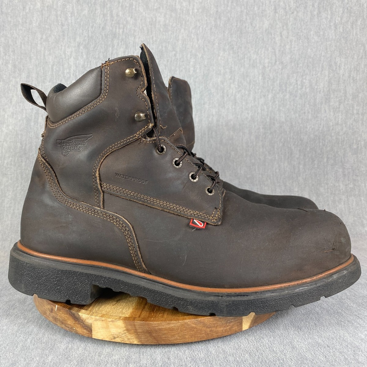 Dynaforce Red Wing Shoes Men's Steel Toe Boots Red Wing Dynaforce Work  Boots Mens Size 14 E2 Wide Brown Leather