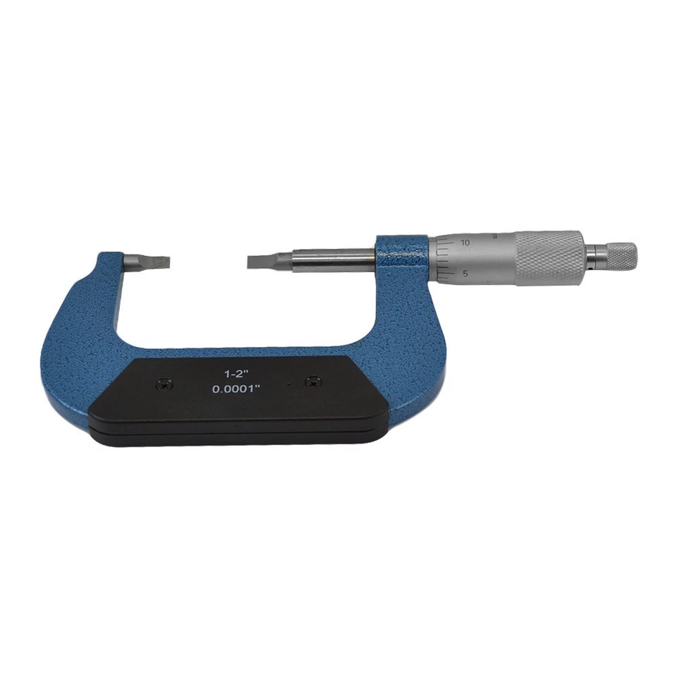 Largura externa da lâmina micrômetro estrutura de metal sólido 1-2" 0,236" grau 0,0001" - Imagem 4 de 4