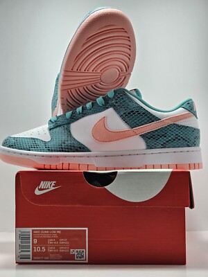 Nike Dunk Low Snakeskin Washed Teal Bleached Coral DR8577-300