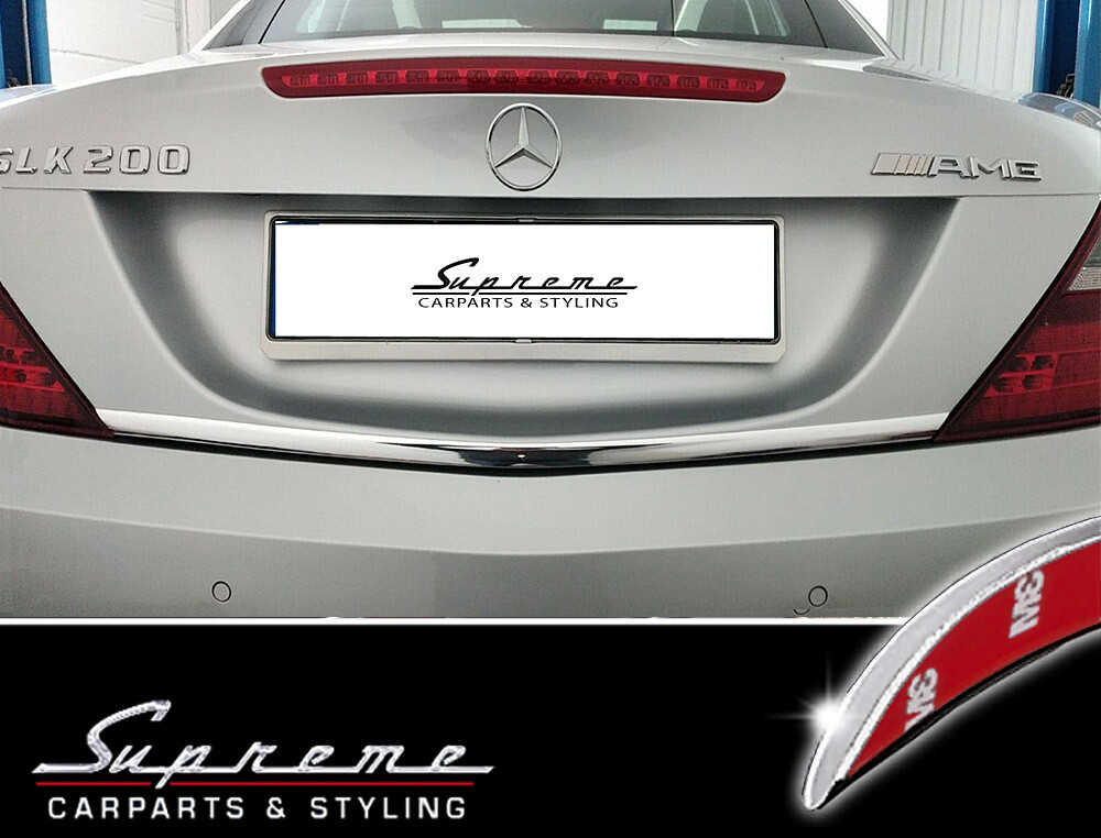 Garniture Chromée Pour Hayon Mercedes SLK R171 (2004-2011) - Moulure ABS, Adhésif 3M, 21 Mm