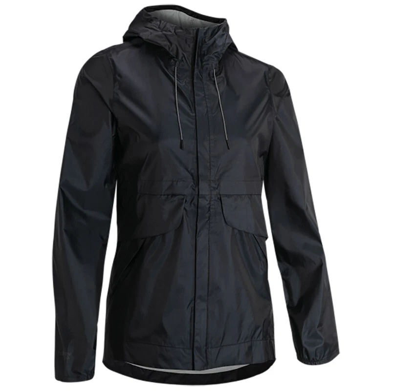 UNDER ARMOUR Storm WATERPROOF CLOUDSTRIKE Black HOODED JACKET Womens SMALL NEW