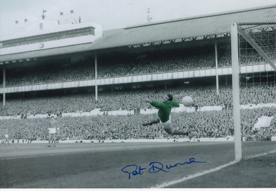PAT DUNNE - Signed 12x8 Photograph - FOOTBALL - MAN UTD
