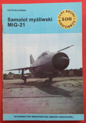 Aircraft Profile Typy Broni Profileheft TBiU 106, Samolot MiG-21 FISHBED