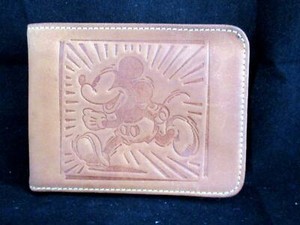 disney leather wallet