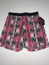 Deadstock NWT BILLABONG Vtg 90s Swim Trunks Shorts SZ 28 Pink Spellout