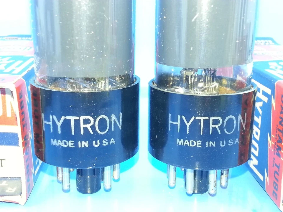 PAR DE TUBOS HYTRON CBS 50L6GT EMPAREJADOS NUEVOS EN CAJA B&K 747 PROBADOS 118,119% Foto 2 de 4