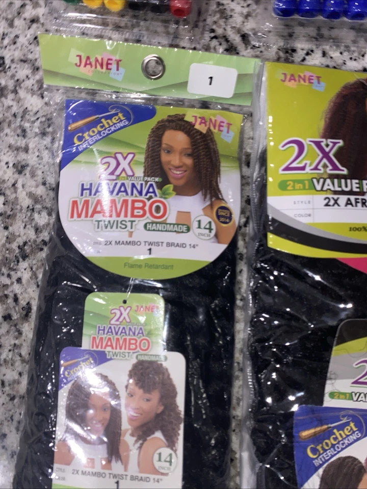 JANET COLLECTION NOIR 2X HAVANA MAMBO TWIST BRAID 18 INCH - Image 4 of 4