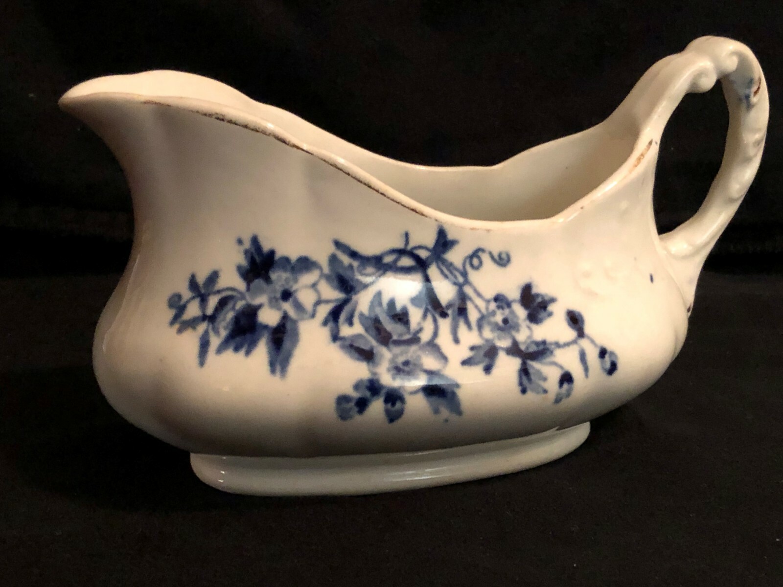 Antique Original "Severn" Blue White Gravy Boat 2 Cup Capacity eBay