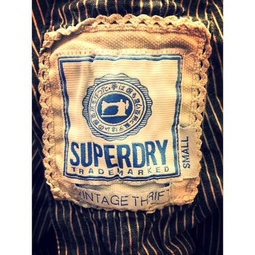 superdry trademark vintage thrift button down striped spaghetti