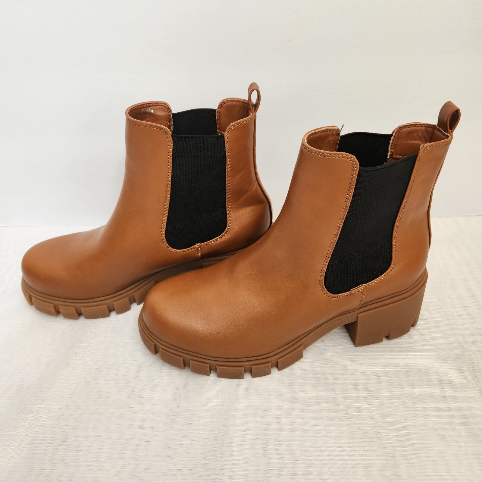 SAOLA Stivaletti Chelsea Madden ragazza donna 9 5 m Tessa suola cognac strappo grossa Y2K
