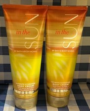 2 - Bath  Body Works In The SUN Hydration Body Cream 8 Oz Free Ship 