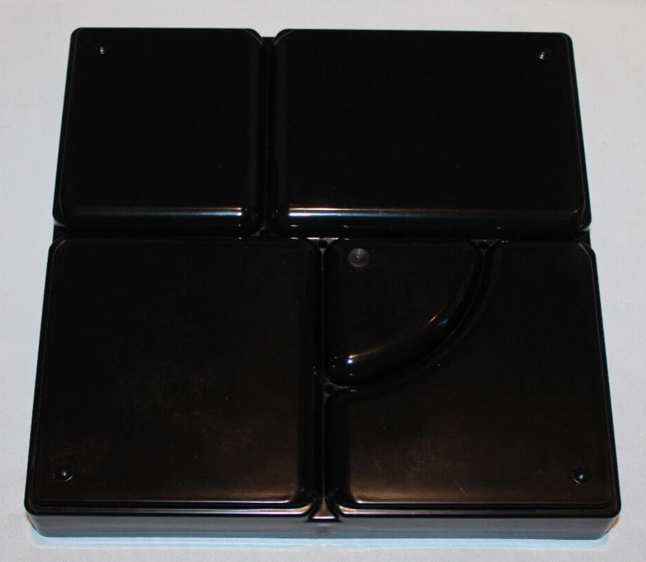 Caja Bento japonesa de plástico de colección con inserto contenedor de 3 piezas oro negro y naranja Foto 4 de 4