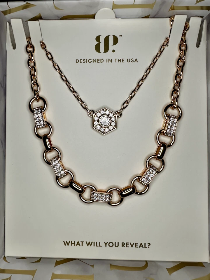 Bomb Party 2025 capas de lujo, NK20138, conectadas por el destino oro rosa