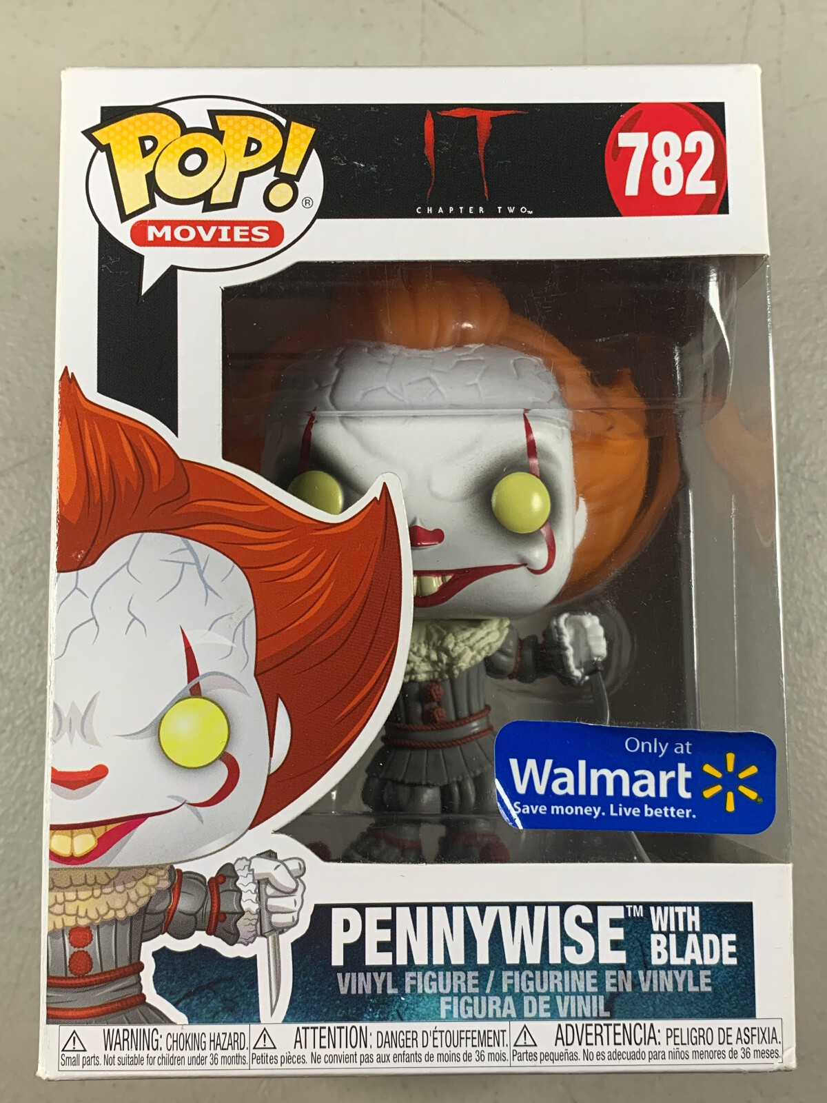 Read! Funko Pop! Movies #782 Pennywise With Blade It Chapter 2 Walmart Exclusive