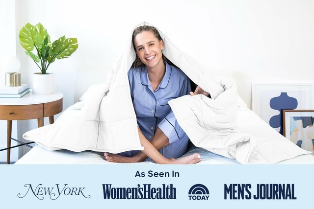 LUNA Weighted Blanket | 20 lbs - 60x80 - Queen Size Bed - | 100% Oeko