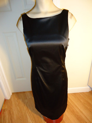 Esprit De Corp womens 3/4 dress black LBD solid mini polyester blend Made in USA