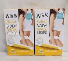 2 pack -Nads Natural Body Wax Strips 30 Strips in each box